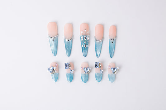 Nail polish Blue color